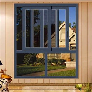 Harmaa alumiiniset ikkunat